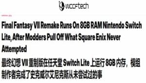 Modder Successfully Runs Final Fantasy VII Remake on Modified Switch Lite
