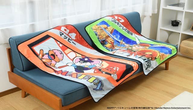 Namcot Classic Game Blankets Add Mappy and Valkyrie Designs