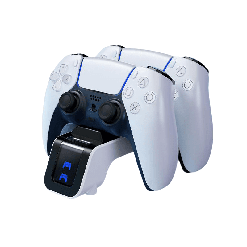 Jemdo Controller Charging Station for PlayStation 5, DualSense Charging Dock with LED Indicators, 2-Hour Fast Charge, Overcharge Protection, Storage Rack