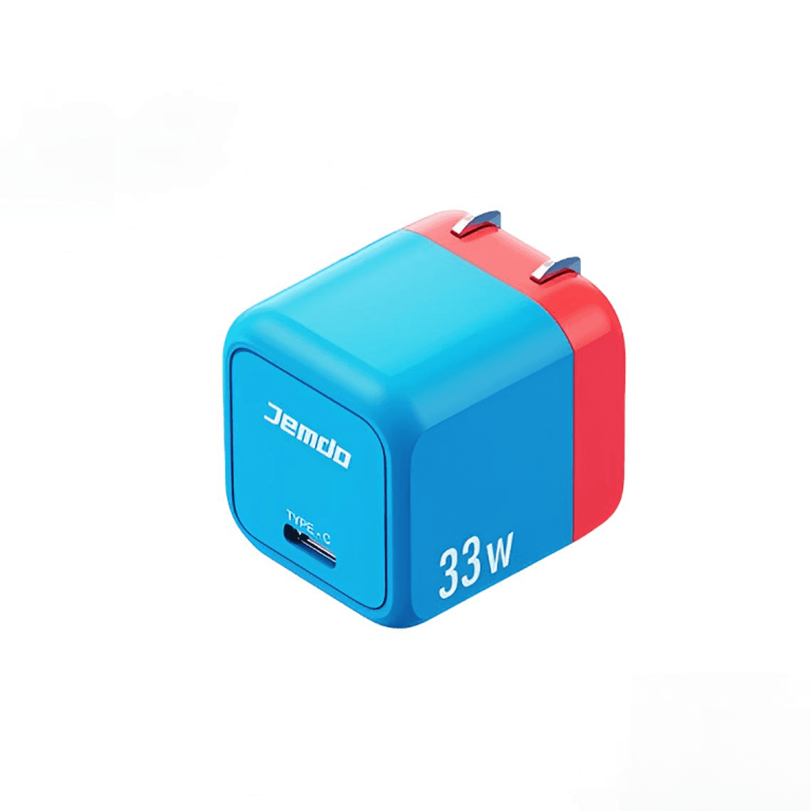 Jemdo 33W GaN Fast Charging Kit for Nintendo Switch TV Mode, Foldable USB-C Wall Charger with 1m Cable, 6-Layer Protection, QC3.0 & PD3.0, Compact Travel