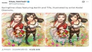 Final Fantasy Releases March Calendar and Wallpapers Featuring Tifa and Aerith