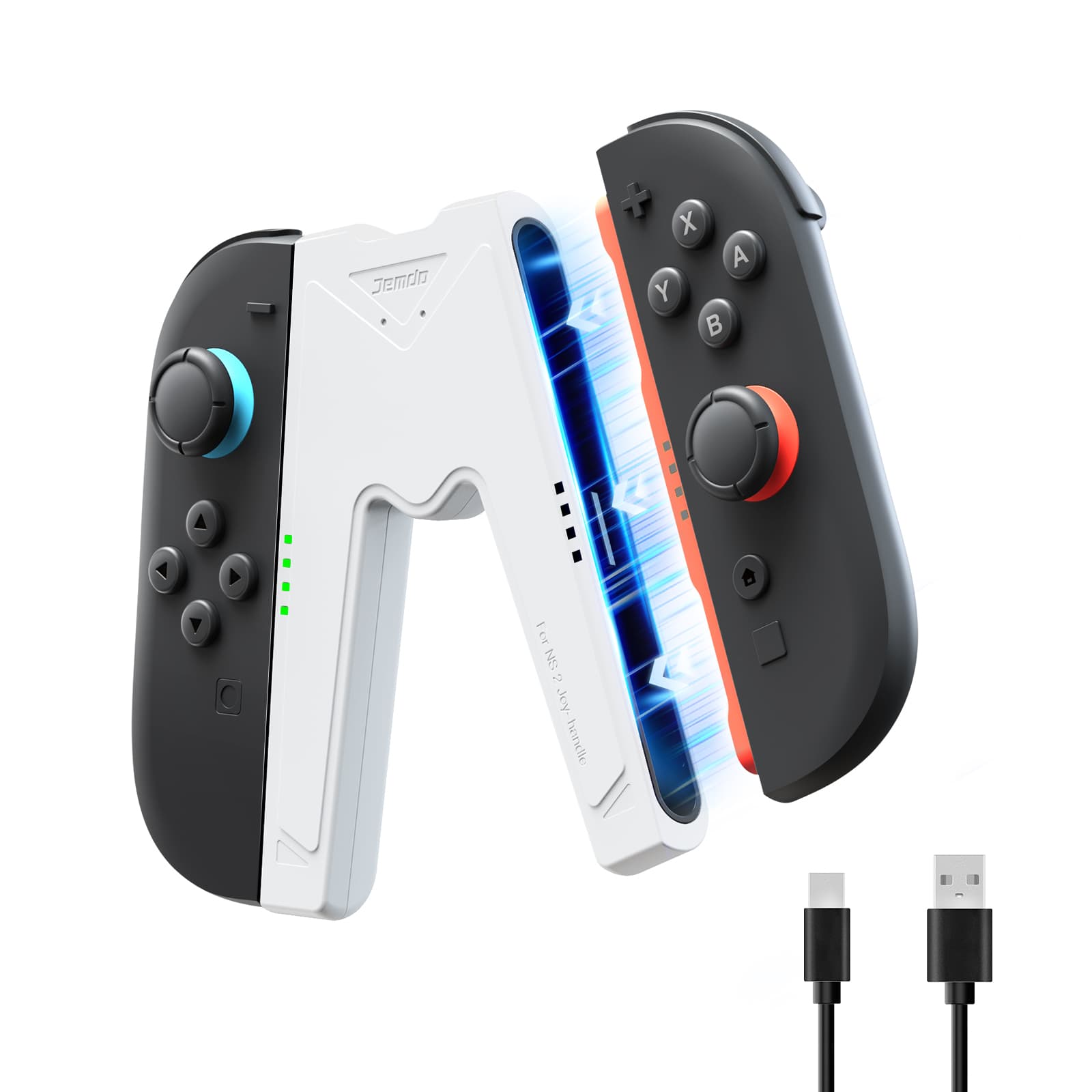 Jemdo for Switch 2 Joy-Con 充电手柄